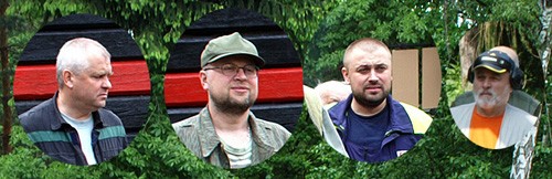 zleva Zdeněk Vait ml., Václav Čermák, Jan Paluka a Josef Hikl (KVZ Kladno)